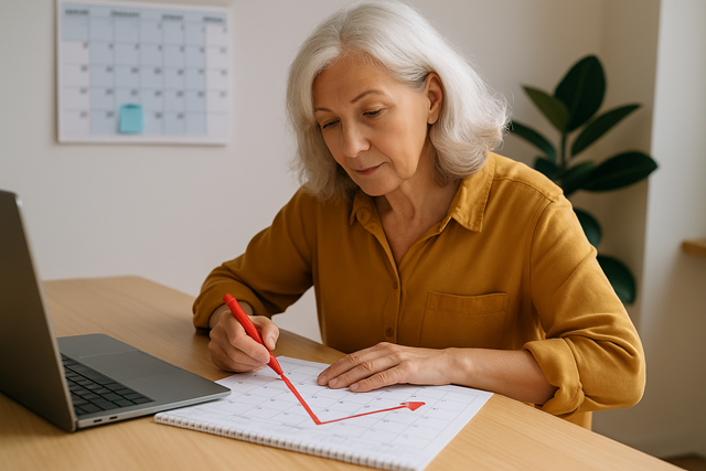 Woman-Retiree-Implementing-the-6-Month-Plan